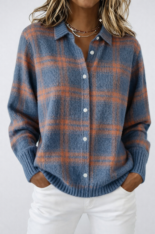 MIRIAM BLUSA CON DISEÑO A CUADROS