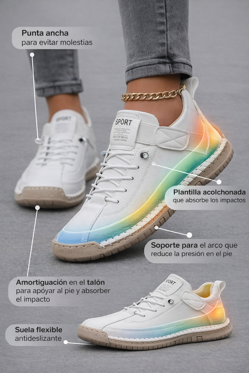 MONICA ZAPATILLAS CON CREMALLERA